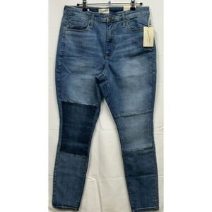 NEW Women's High-Rise Skinny Patched Jeans - Universal Thread Light‎ Wash 10 NWT